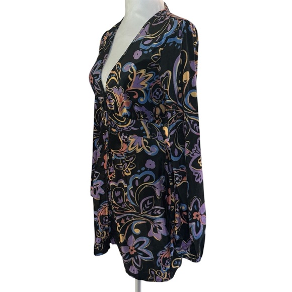 Nasty Gal Button Front Floral Mini Dress – Medium – NWT - Picture 3 of 10